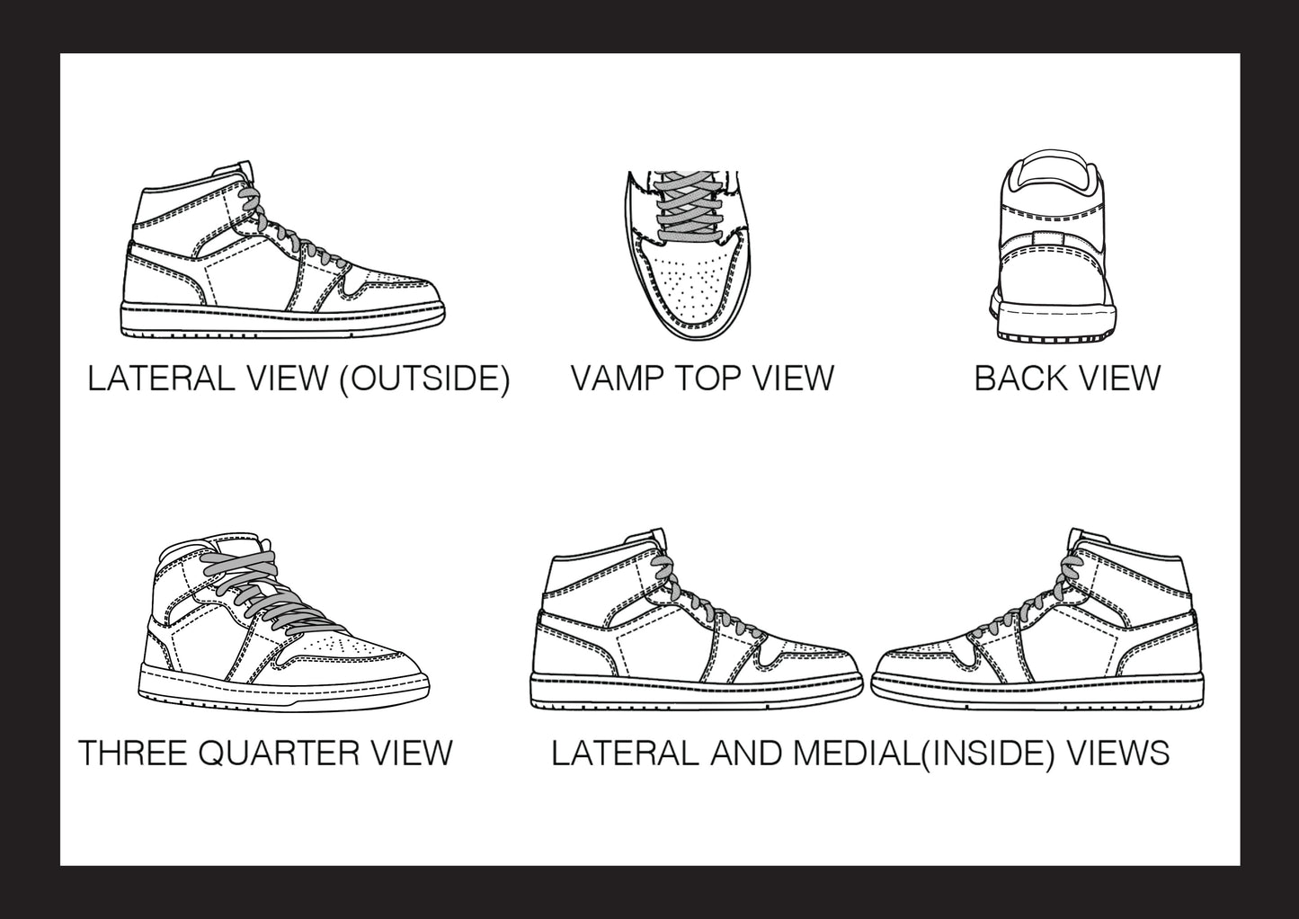 Footwear CADs - Line Art