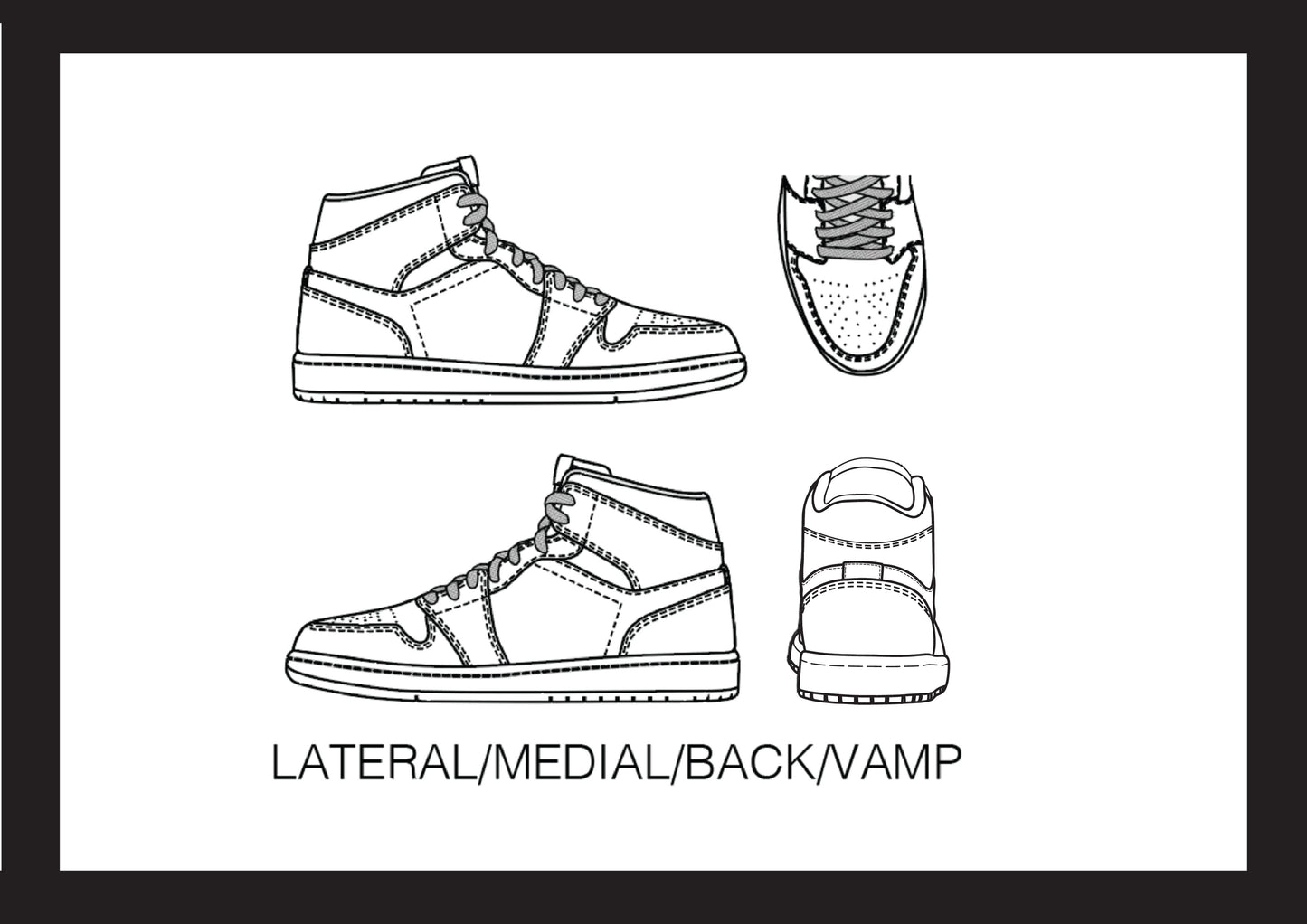 Footwear CADs - Line Art