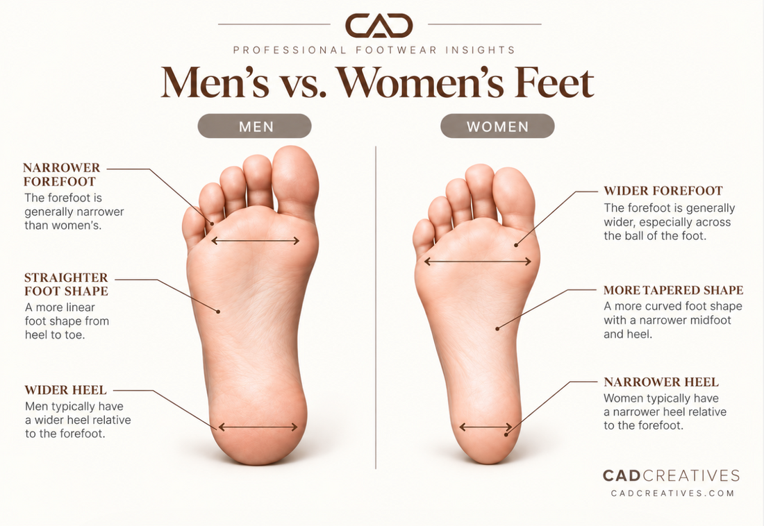 Men’s vs. Women’s Sneakers: Footwear Design & Fit Differences